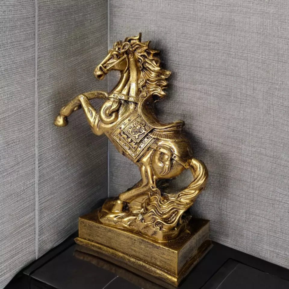 Handcraft Horse Statue for Home Decoration, Feng Shui Horse for Gift Showpiece - Memories InsiteGOLD HOURS